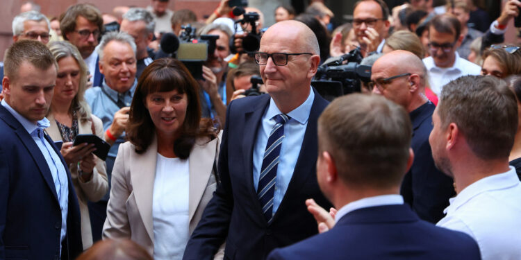 Scholz’s Social Democrats fend off far-right in German state vote, early results suggest