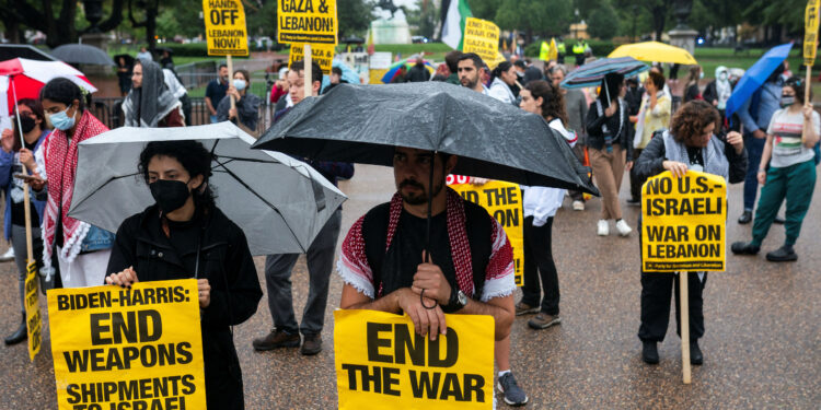 Activists protest US support for Israel as risks rise of wider Middle East war