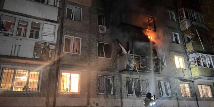 Ukraine says nine injured in Russia’s 19th air attack on Kyiv in Oct