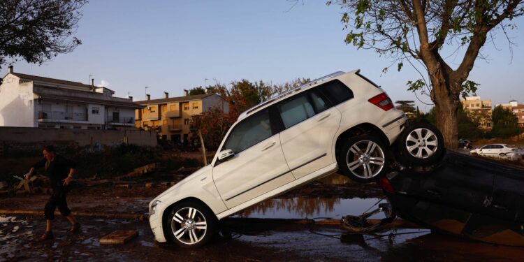 Spanish floods kill 95 as year of rain falls in a day in Valencia