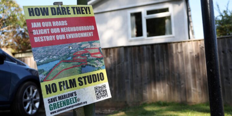 Britain to intervene in planning decision for film studio near London