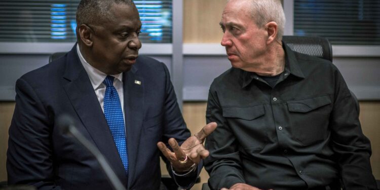 Pentagon chief and Israel’s Gallant discuss regional de-escalation