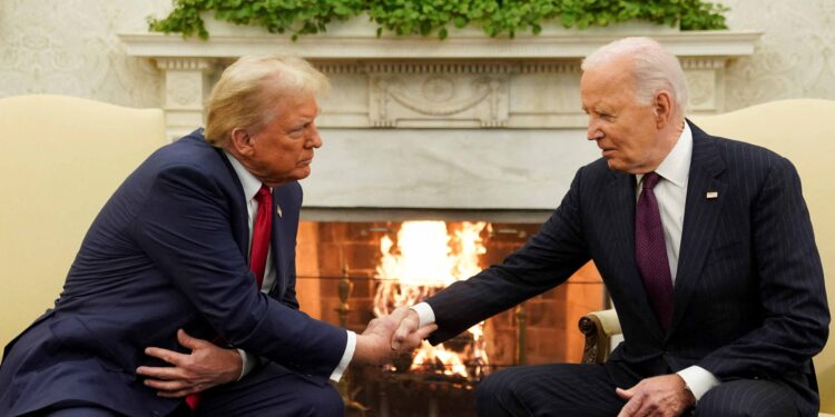 Trump, Biden discuss Ukraine and Middle East in ‘cordial’ White House meeting