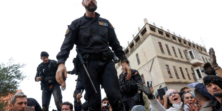 Protests over Spain flood response interrupt king’s visit to stricken Valencia suburb