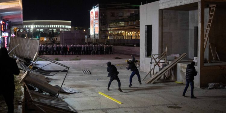 Serbian protesters clash with police over train station disaster