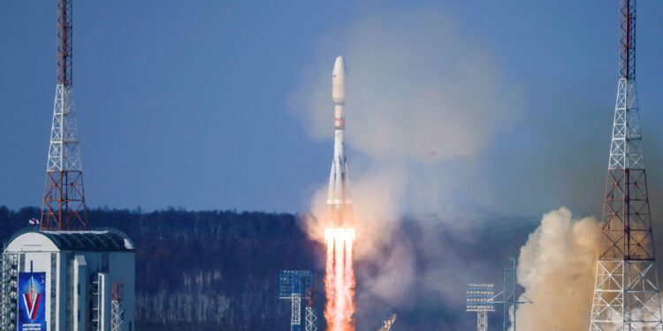 Russia launches Soyuz rocket with dozens of satellites, including two from Iran