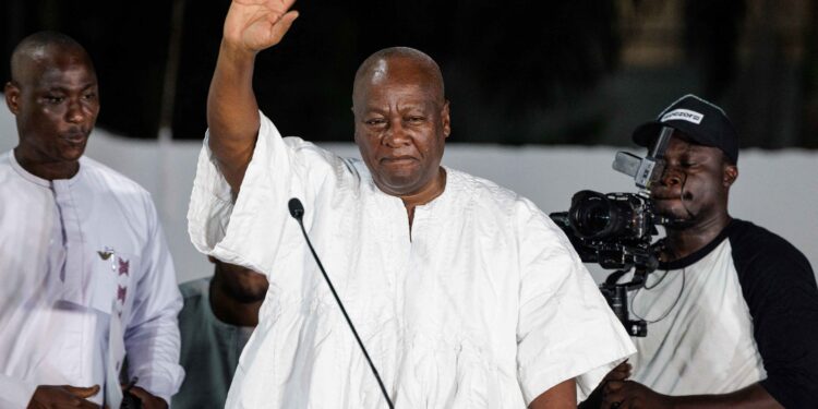 Ghana electoral commission declares ex-President Mahama election winner