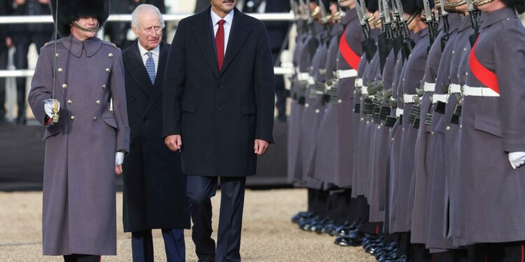 King Charles welcomes Qatar’s emir as state visit begins