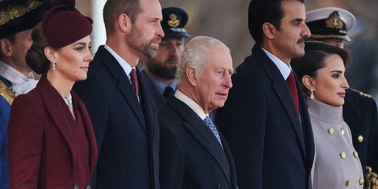 King Charles welcomes Qatar’s emir as state visit begins