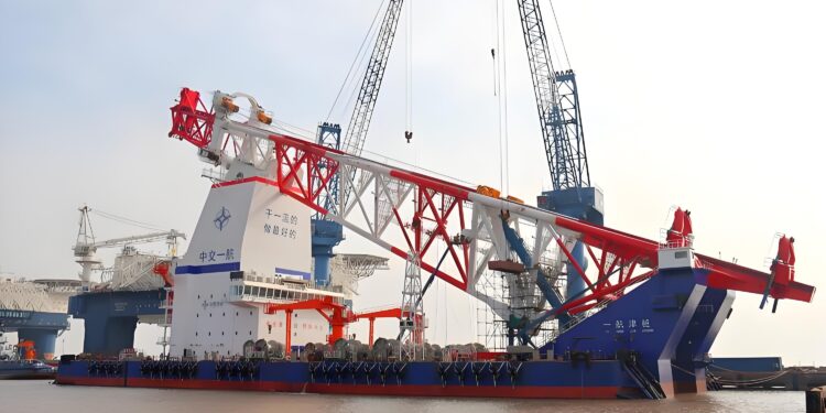 World’s largest pile-driving vessel delivered in east China