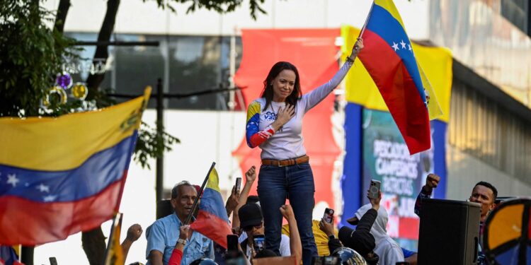 Venezuela opposition leader Machado free after brief detention, government denies involvement