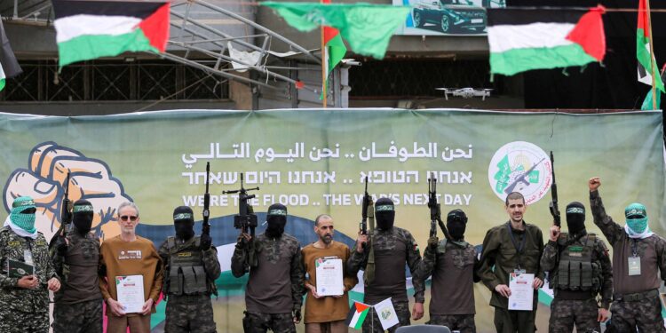 Trump says US might lose patience with ceasefire deal over Israeli hostages’ appearance