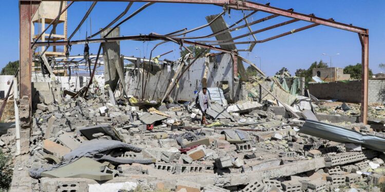 Suspected US airstrike hits Yemen migrant centre, Houthi TV says 68 killed