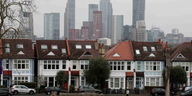 British house prices stagnated in March, Nationwide says