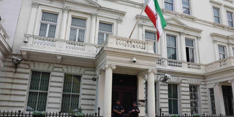 London police charge seven Iranians with assault after embassy incident