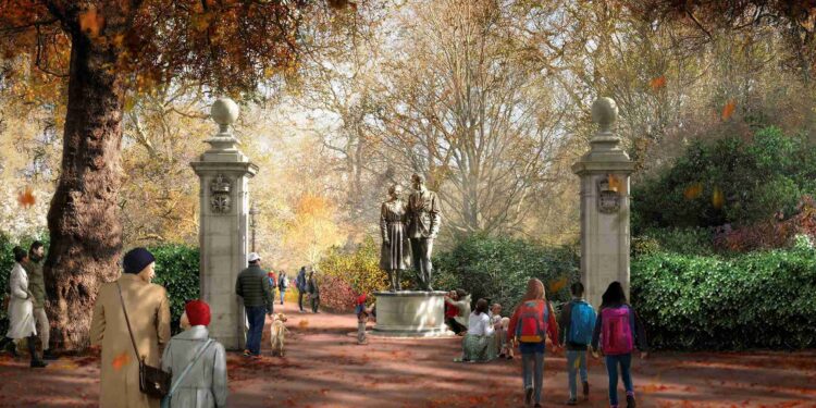 UK chooses statues and glass bridge design for Queen Elizabeth memorial