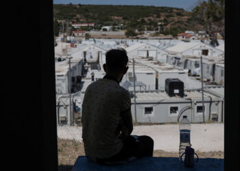 On Europe’s hardened frontier, Greek island keeps migrants at bay
