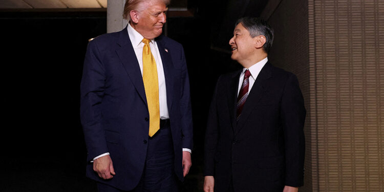 Trump gets royal welcome in Japan, China trade truce hopes rise