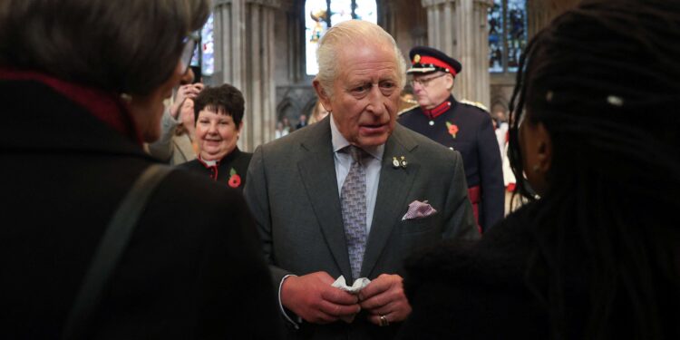 Britain’s King Charles heckled over brother Prince Andrew