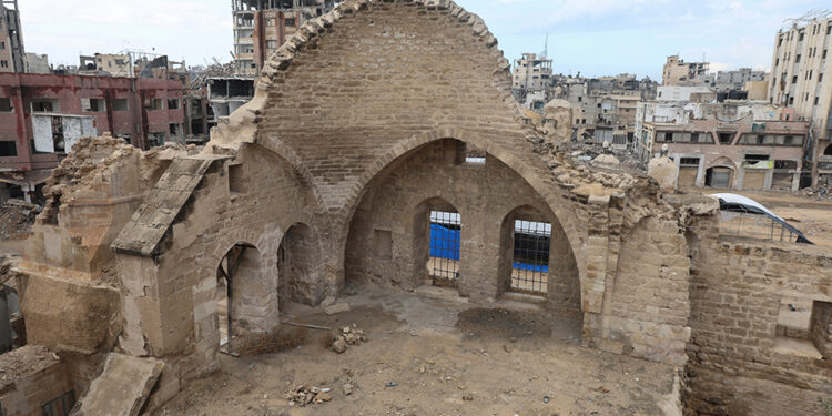 Gazans race to preserve cultural heritage damaged in war