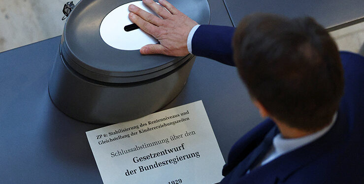 Germany’s Merz secures pensions bill, but row highlights leadership weakness