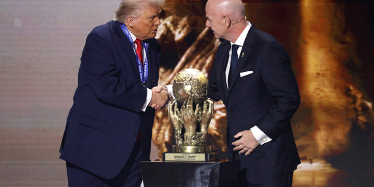 At the 2026 World Cup draw, the winner is … Donald Trump