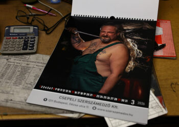 Bare Metal: Hungarian workers go shirtless for a good cause