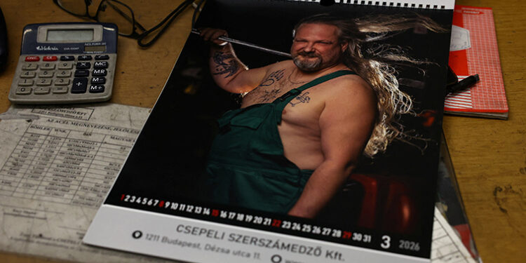 Bare Metal: Hungarian workers go shirtless for a good cause