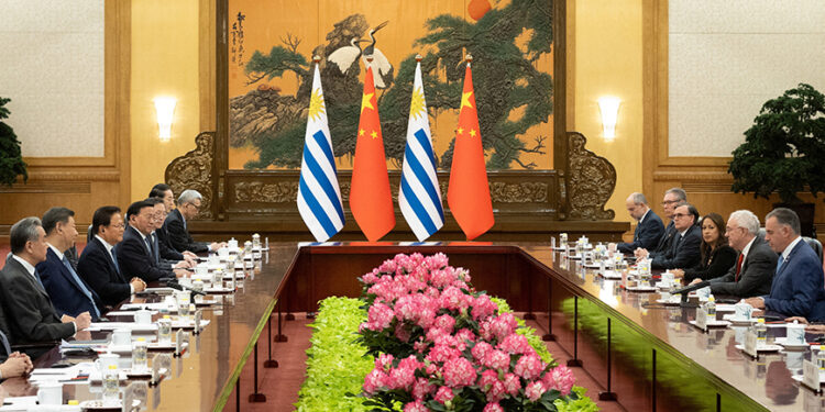 China’s Xi calls for ‘equal, multipolar world’ as he meets Uruguay leader