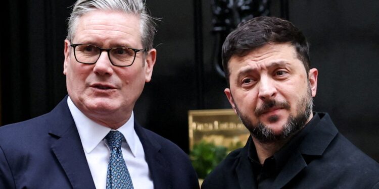 UK and Ukraine look to sell drones as Starmer shows support for Zelenskiy