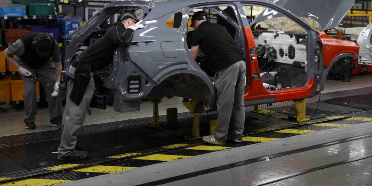 UK vehicle output drops sharply in ‘extremely worrying’ February decline, SMMT says