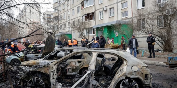 Russian attacks kill two in Ukraine’s Kharkiv, damage infrastructure on the Danube