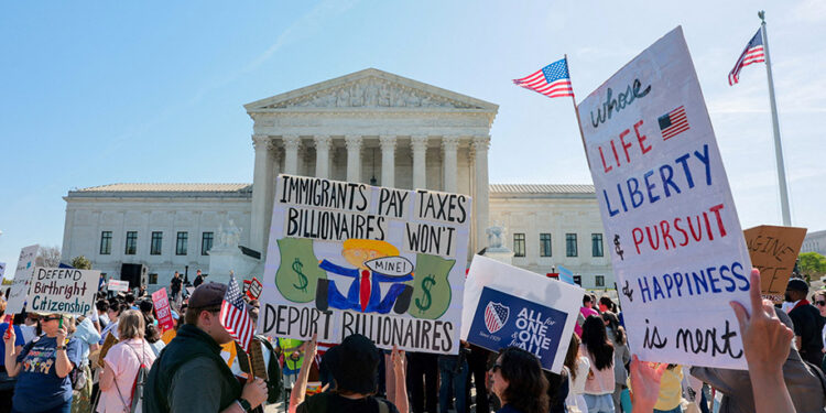 On birthright citizenship, Trump’s restrictive immigration agenda hits a rare roadblock