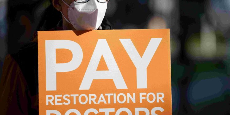 Doctors in England begin six-day strike after rejecting government’s pay, workforce deal