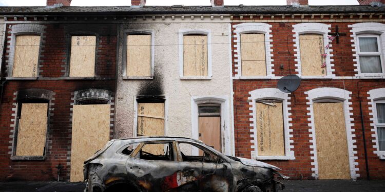 Knife attack victim’s family calls for calm after anti-immigrant violence in Belfast