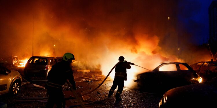 Russian strikes kill 28 in Kyiv area, exposing Ukraine air-defence shortages