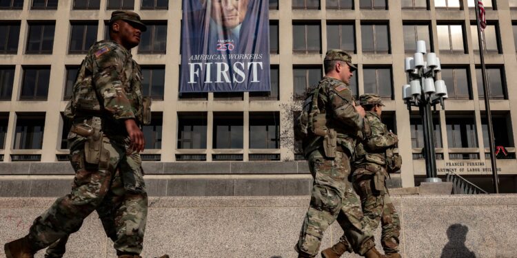 Trump put thousands of soldiers on Washington’s streets. They seldom stop crime