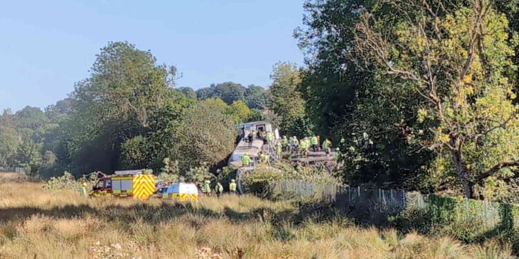 UK passenger train derailment in southeast England injures 11