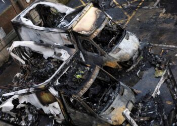 Four men plead guilty to arson attack on Jewish ambulances in London