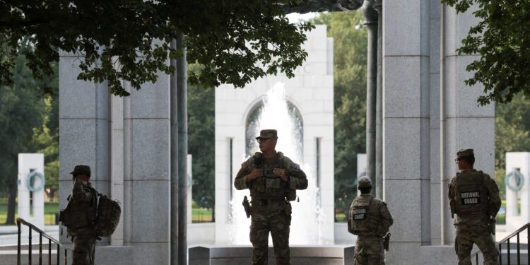 World War Two memorial in Washington vandalized with bubbles and graffiti