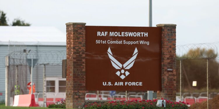 Two men arrested at UK airbase used by US released on bail