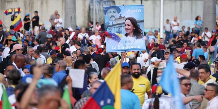 Venezuelans call for elections in first national protest in nearly two years
